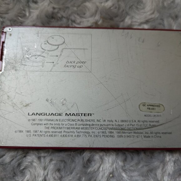 Franklin Digital Electronic Dictionary English Thesaurus LM-2015 USED with case - Picture 6 of 9